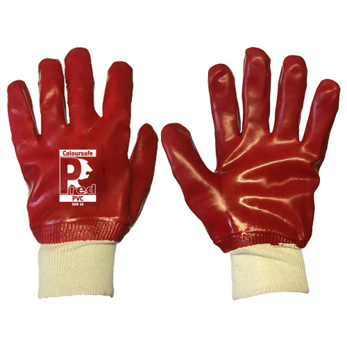 PVC Knit Wrist Glove (Sizes 8 - 11)