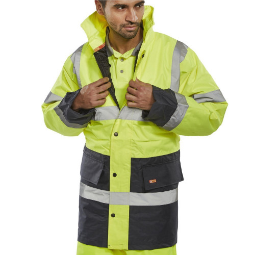 High Visibility Two Tone Traffic Jacket (Sizes Small - XXX Large)