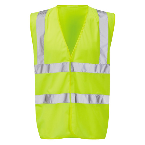 High Visibility Sleeveless Waistcoat (Sizes Small - 5X Large)
