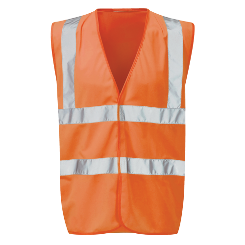 Hi-Visibility Waistcoat - Orange - Size Large