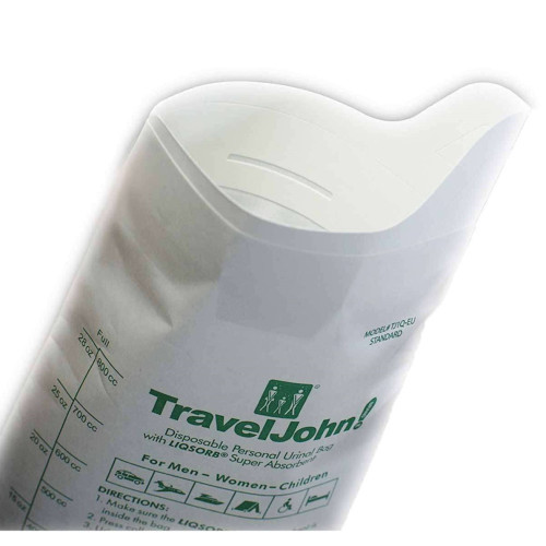 TravelJohn&acirc;&cent; Paper Disposable Urinal (Pack of 4)