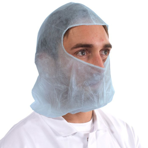 Supertouch D34 Standard Balaclava Hood - Light Blue - Case of 10, 100 Per Case