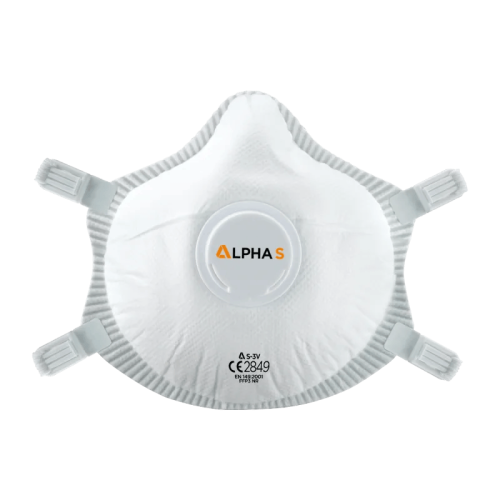 Alpha 'S' Moulded Repirator FFP3V - Suitable for Smaller Faces (Box of 5)