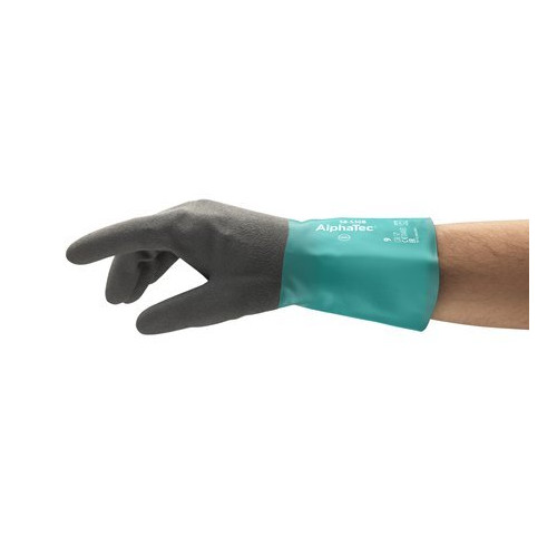 Ansell Alphatec Chemical Resistant Gauntlet - Size 7 (Gwenyn Gruffydd)
