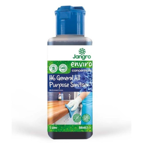 BB457 Jangro Enviro H6 General All Purpose Sanitiser - 1L - Single