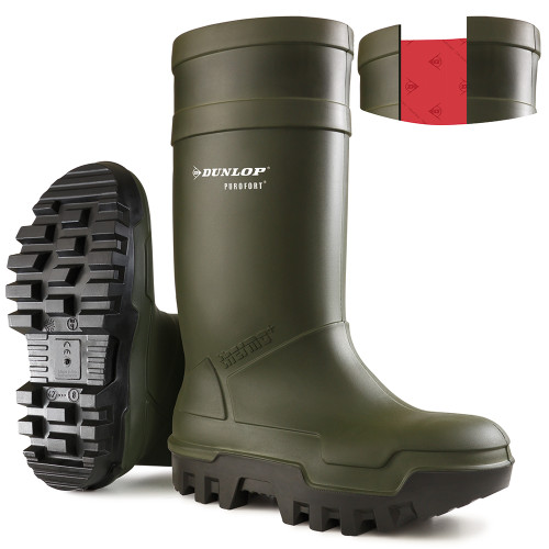 Dunlop Purofort Thermo+ Full Safety Wellington - Size 10