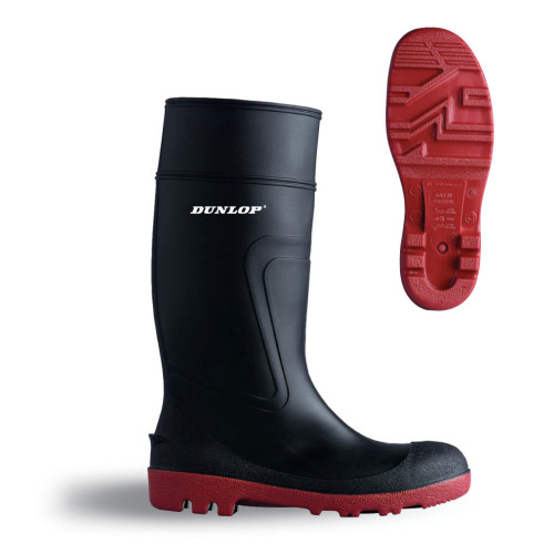 D8864 Warwick Full Safety Wellington - Black - Size 6
