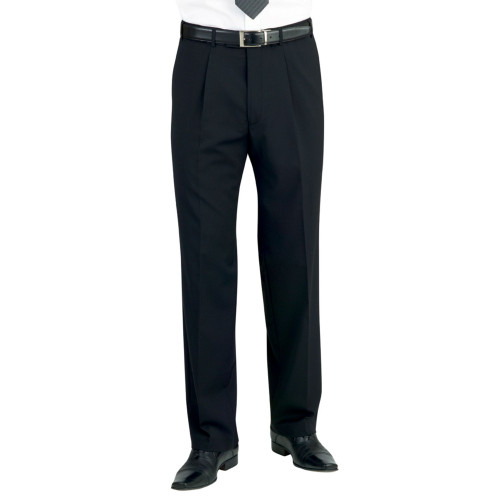 Brook Taverner Imola Suit Trousers - Black - Size 34 Regular