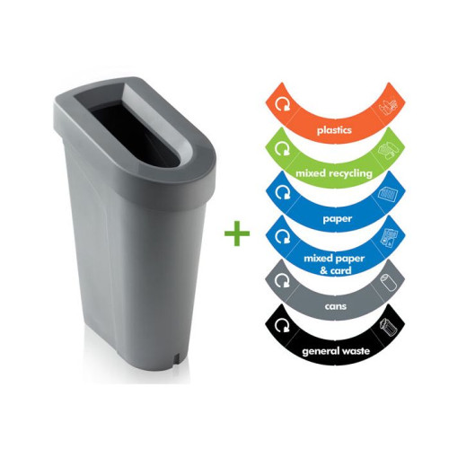 uBin - Bin & Lid - Grey