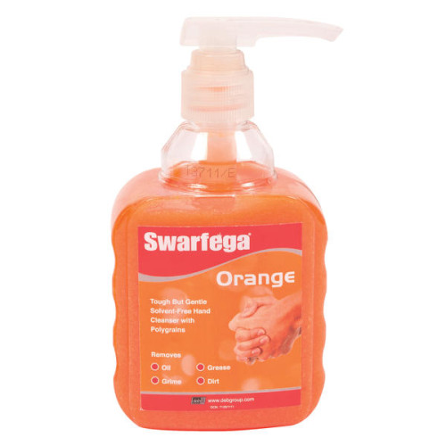 Swarfega Orange Heavy Duty Hand Cleaner - Pump Top - 450ml - Case of 6 bottles