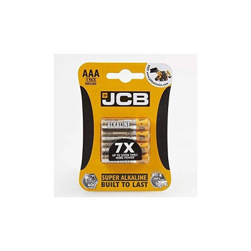 EC109 JCB AAA Super Alkaline Batteries - 10 packs of 4