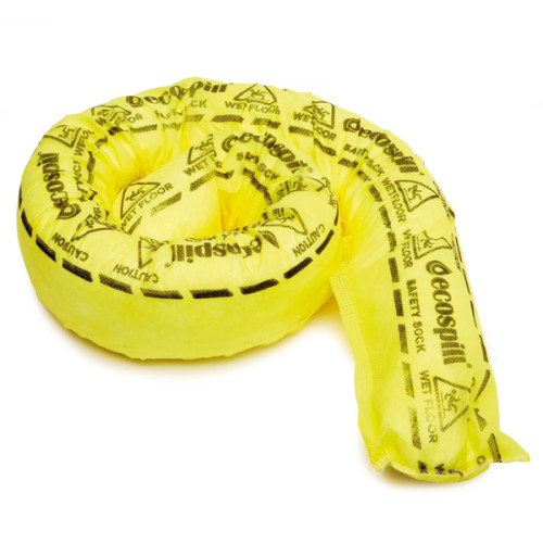 Ecospill Ecosoak Chemical Sock - 7.5cm x 1.2m - Pack of 10