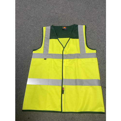 Yellow/Green Hi-Vis First Aider Waist Coat - Size Medium