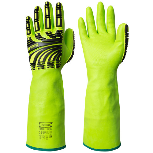 Granberg Chemical-and-Cut Resistant Gloves with Impact Protection - Size Medium