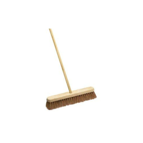 HN024 Hill Brush Company 24" Natural Coco Fibre Brush - Complete