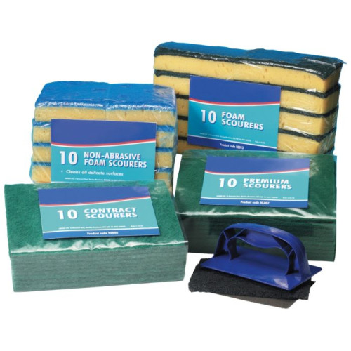 HL007 Premium Scouring Pads - 5 Packs of 10