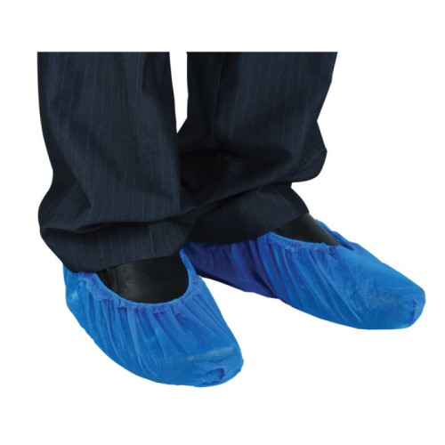 Blue CPE Disposable Overshoe - Case of 1000 pairs (16")