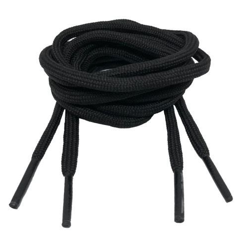 5mm Round Black Laces