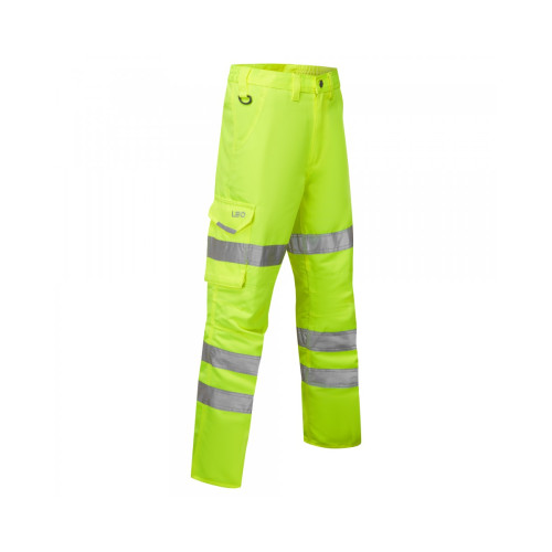 Leo PENNYMOOR EcoViz Womens Poly/Cotton Cargo Trouser - Yellow - Size 18", Regular Leg