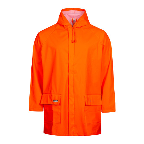 LR48 Flame Retardant Rain Jacket - Orange - Size Large