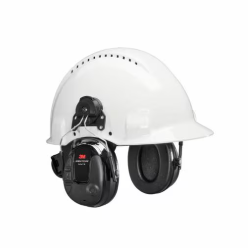 3M⢠PELTOR⢠ProTac⢠III Headset - 25 dB - Slim Cups - Black c/w Hard Hat