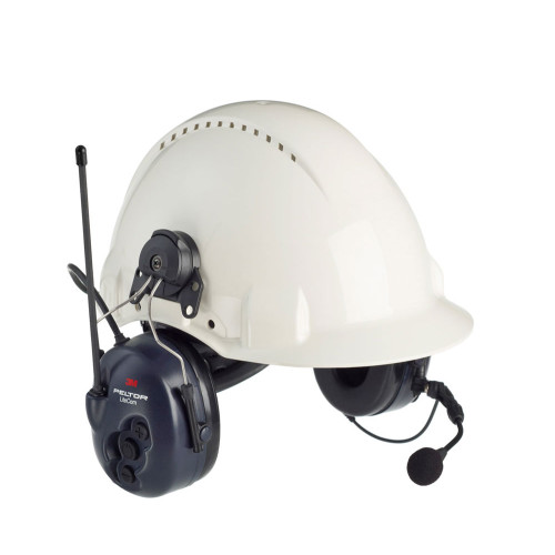 3M Peltor MT53H7P3E4400-EU LiteCom Helmet Mounted Ear Defenders & Communications