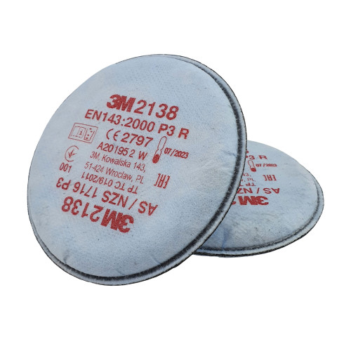 3M 2138 Particulate Filter, P3R - Box of 10 pairs