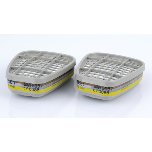 3M&acirc;&cent; 6057 ABE1 Organic / Inorganic Vapours and Acid Gas Filter - Box of 4 pairs