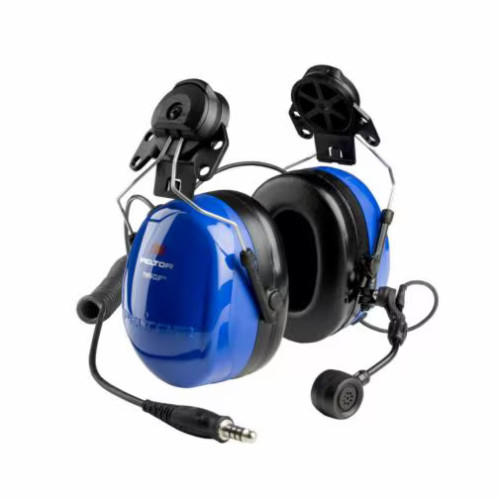 3Mâ„¢ PELTORâ„¢ Twin Cup EX Headset - 31 dB - J11 Plug - Hard Hat Attached