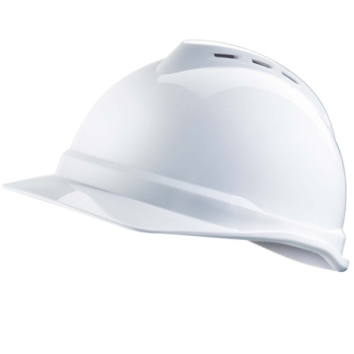 MSA GV412 V-Gard 500 Vented Safety Helmet - White
