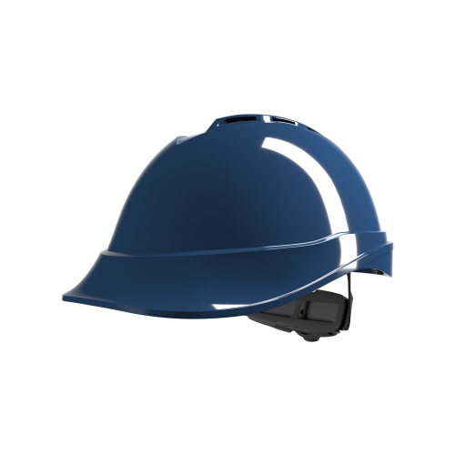 MSA V-Gard 200 Vented Safety Helmet - Fas-Trac III - Blue