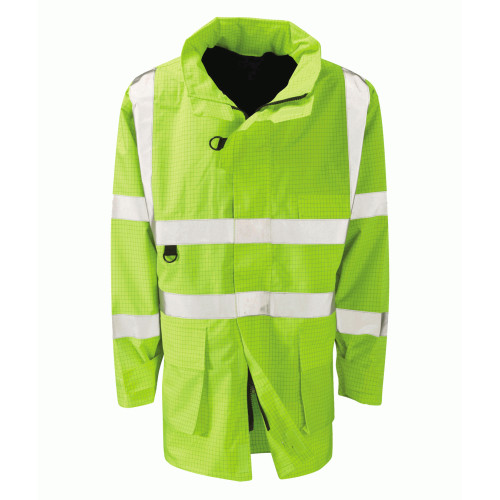 ETNA Breathable Hiviz Yellow Jacket (AS/FR) (Sizes Small - XX Large)