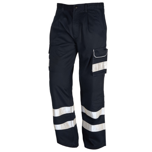2510N Condor Kneepad Trouser - 2 HV Bands - Navy - Size 32" waist - Regular Leg