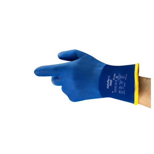 Ansell AlphaTec 23-202 PVC Coated Gloves (Szies 8 - 10)