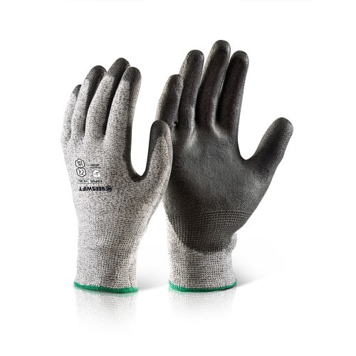 Beeswift PU Coated Cut 5/C Glove (Sizes Small - XX Large)