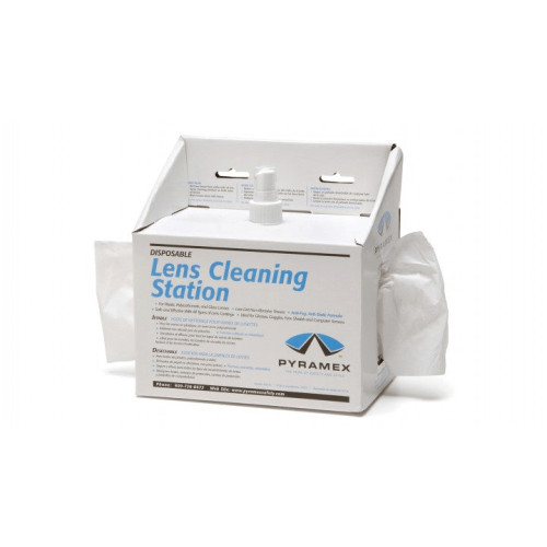 Pyramex Lens Cleaning Station - 8oz, 600 tissues