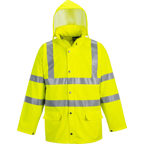 S491 Seaktex Ultra Hi-Vis Rain Jacket - Size Large