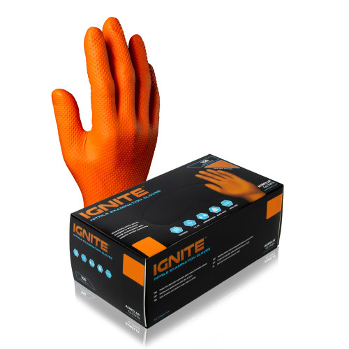 Aurelia Ignite Nitrile Disposable Glove - 10 Boxes of of 100 - Medium