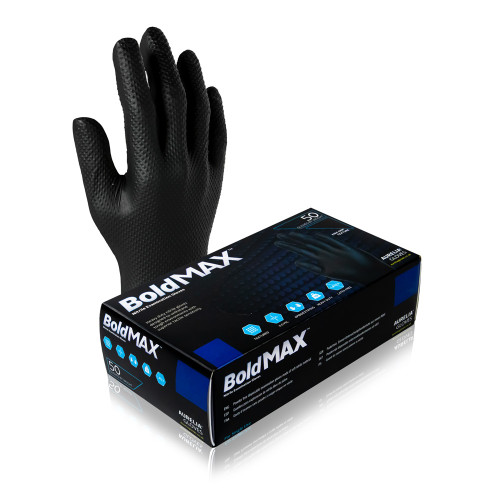 Aurelia Bold MAX Nitrile Disposable Gloves - 10 Boxes of 50 - Medium