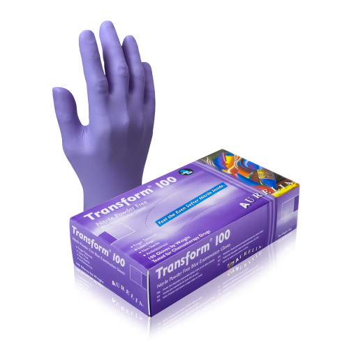 Aurelia Transform Nitrile Disposable Gloves (10 boxes of 200) - Size Large