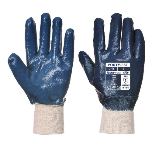 Portwest A300 Nitrile Knitwrist Glove (Sizes 8 - 11)