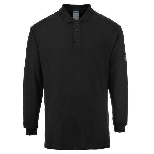 FR10 Modaflame Knit FR Long Sleeve Polo Shirt (Sizes Small - 4X Large) c/w Eton St James Branding