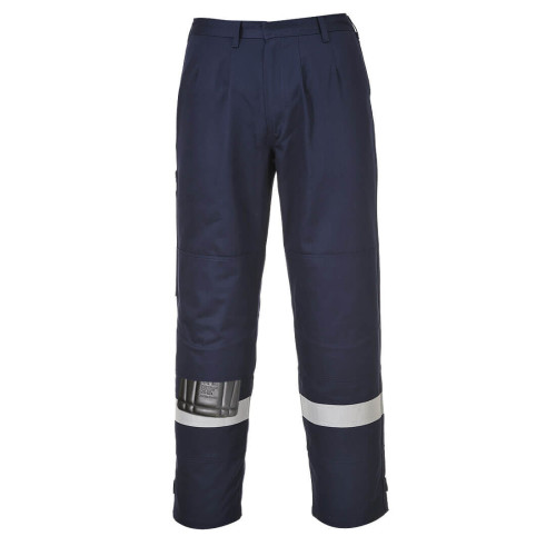 Portwest FR26 Bizflame Work FR Trousers - Navy - Size X Large, Regular Leg