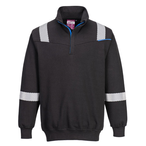 WX3 Modaflame Knit FR 1/4 Zip Sweatshirt (Sizes Small - XXX Large) c/w Eton St James Branding