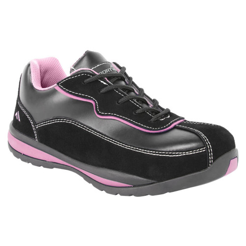 FW39 Steelite Womens Safety Trainer - Black/Pink - Size 8