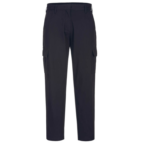 S233 Womens Stretch Cargo Trousers - Black - 20