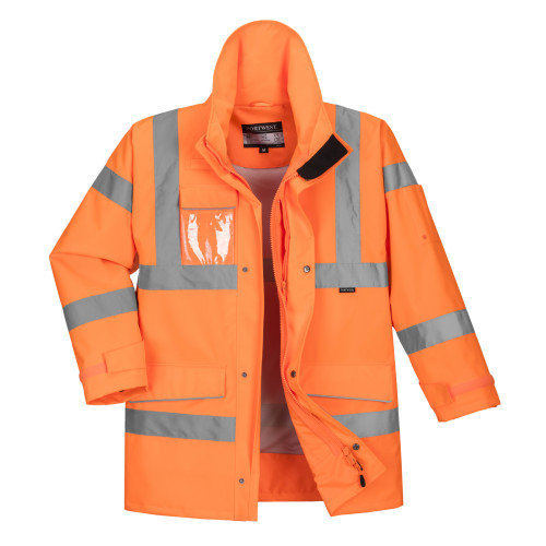 S590 Hi-Vis Extreme Rain Jacket - High Visibility Orange - Size Large
