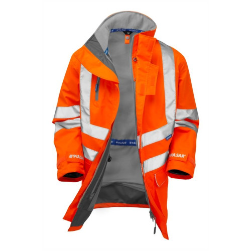 PULSAR&Acirc;&reg; PROTECT Mesh Lined Storm Coat - Orange - Size Large