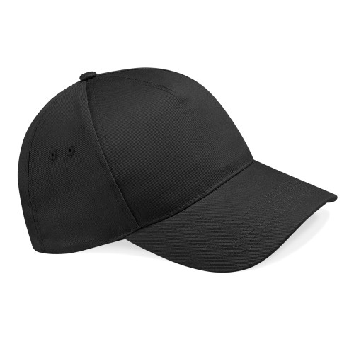 BC015 5 Panel Cap - Black