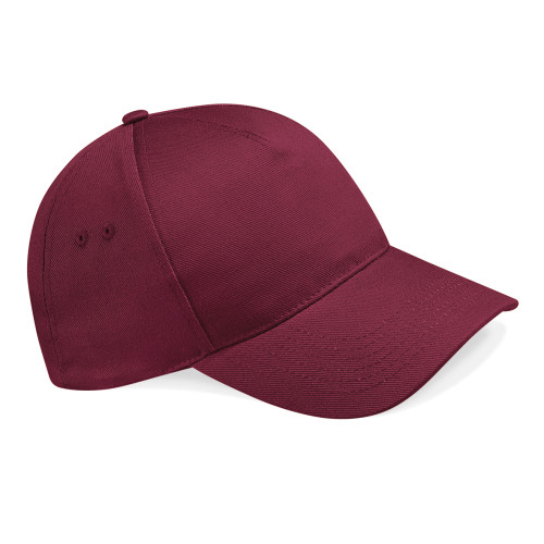 BC015 5 Panel Cap - Burgundy